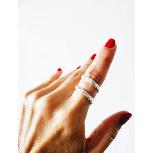 Pik Takı Tasarımı - Spiral Adjustable Silver Ring