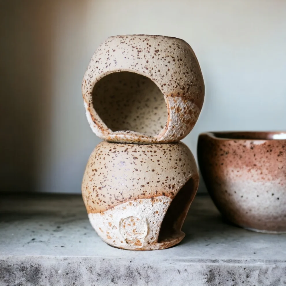 Plant in da House - Stoneware Seramik Buhurdanlık-56