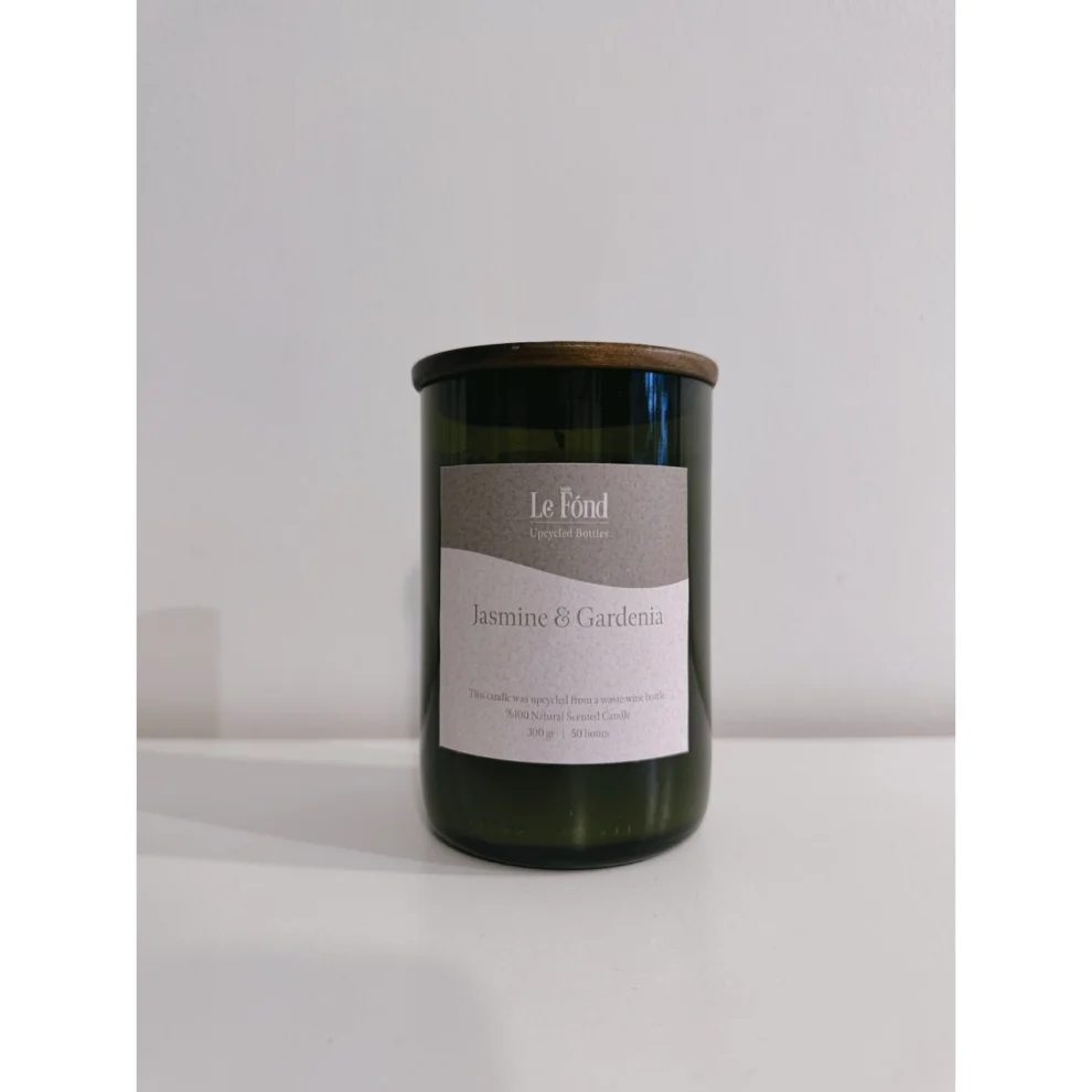 Studio Le Fond - Upcycled Bottles Candle - Jasmine & Gardenia