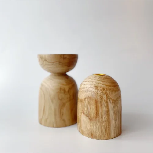 The Pot - Wooden Candle Duo