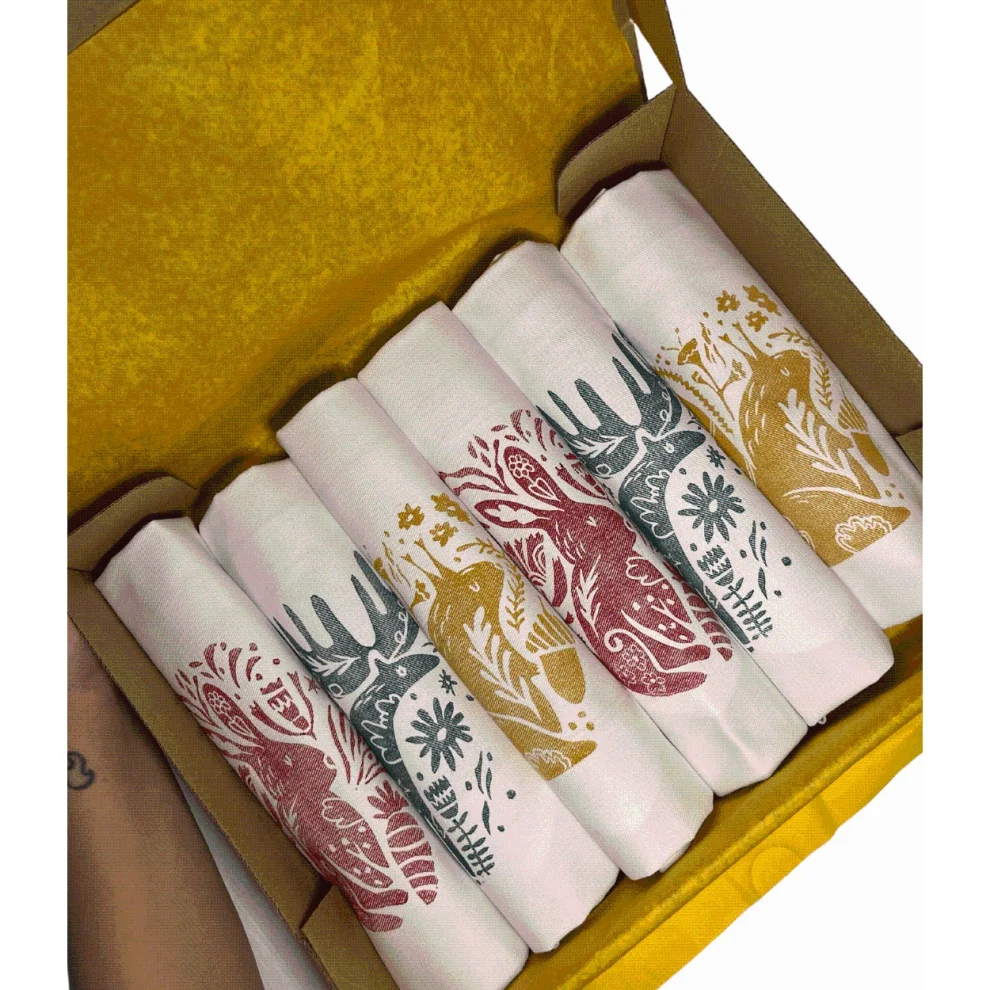 Deec Design Studio - Celebratiın From Nature 6 Piece Napkin Set