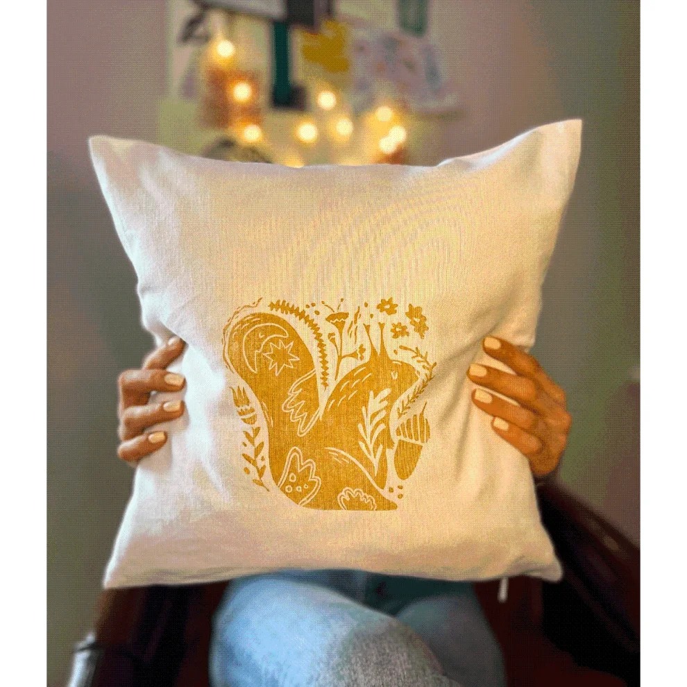 Deec Design Studio - Celebratiın From Nature / Squirrel Pillowcase