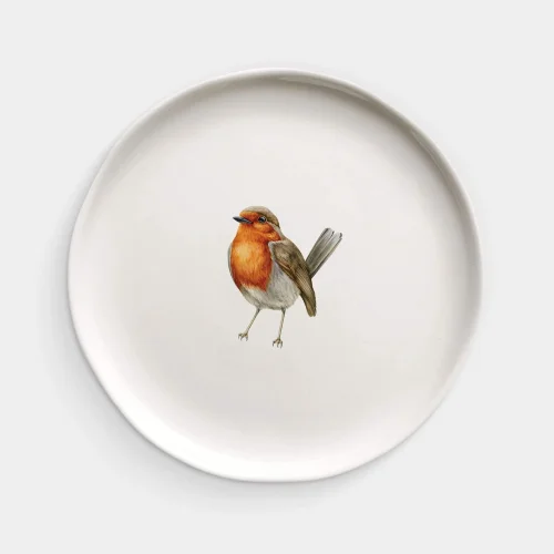 Fusska Handmade Ceramics - Minimal Bird Animal Plate