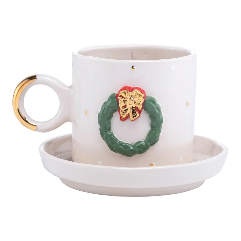 Mori Ceramic - Green Deco Turkish Coffe