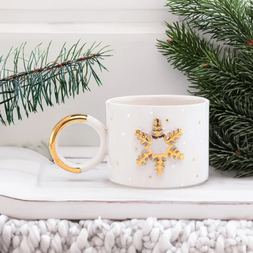 Mori Ceramic - Snowflake Mug