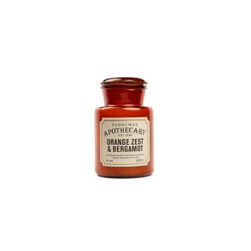 Paddywax - Apothecary Glass Jar Candle Orange Zest&bergamot - Cam Mum 226 Gr.