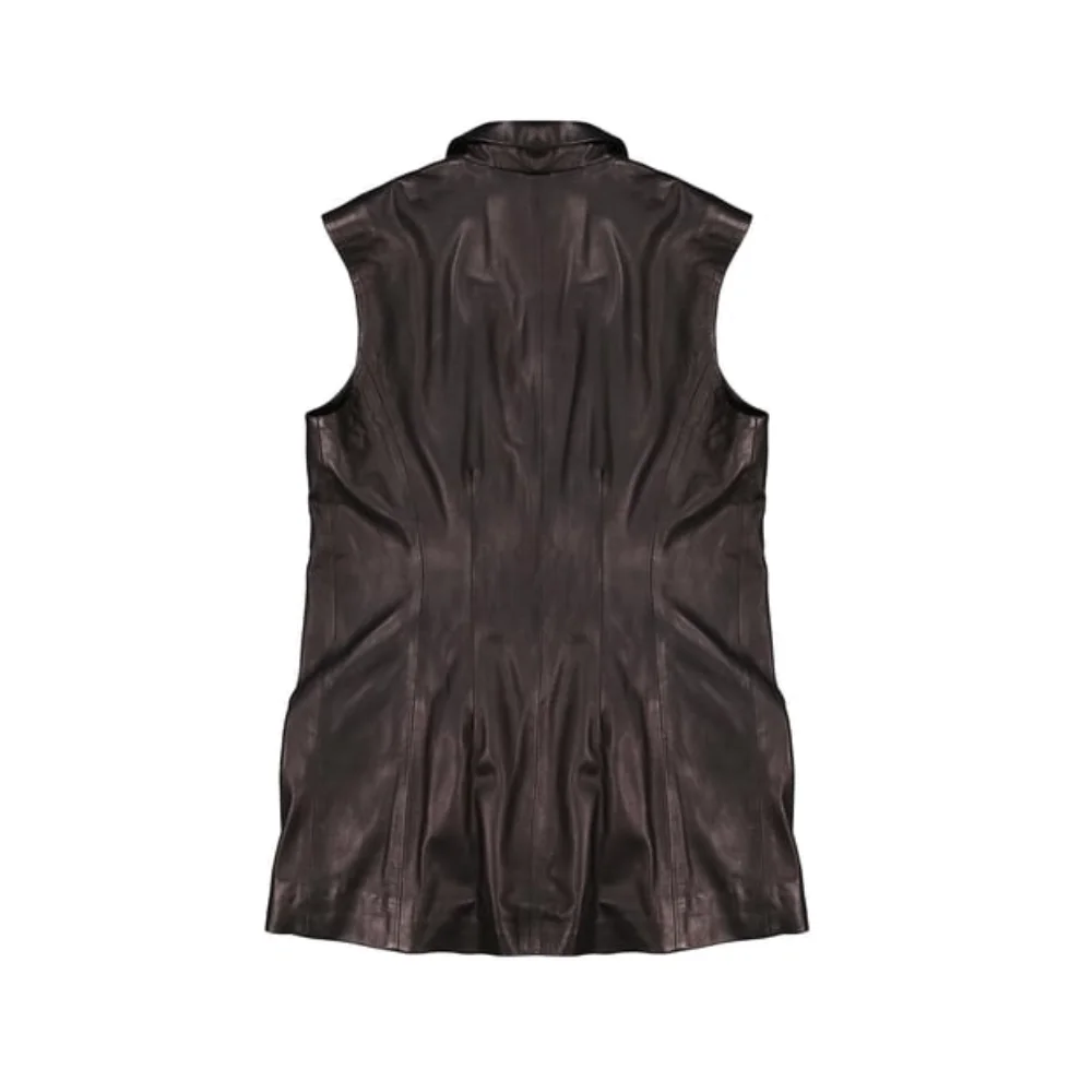 Fill In The Black - Ash Leather Vest