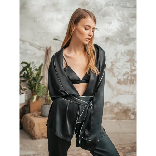 Zau - Elegant Pure Silk Pajama Set