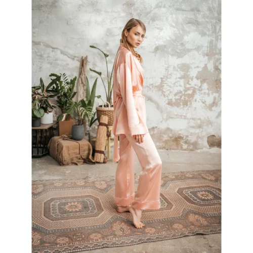 Zau - Elegant Pure Silk Pajama Set