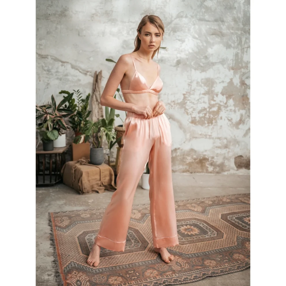 Zau - Elegant Pure Silk Pajama Set
