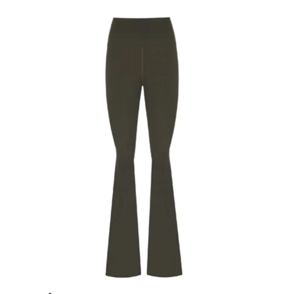 Anais & Margaux - Split Flare Leggings Military Green S | hipicon