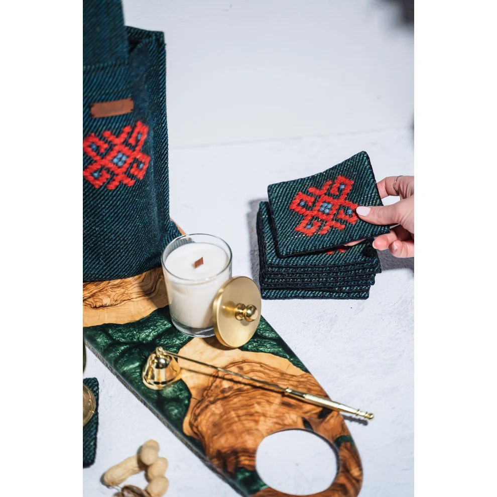 Büruz - Motif Coasters - Set Of 2