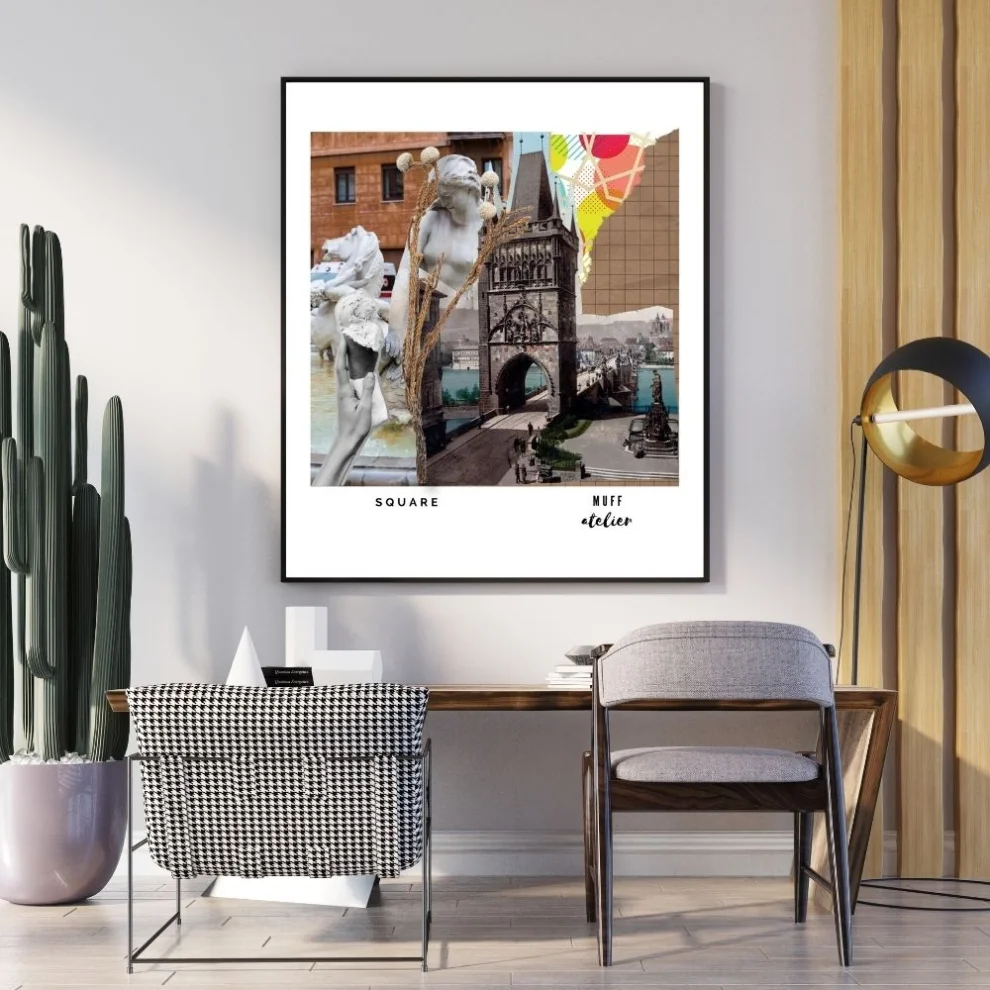 Muff Atelier - Square Home Wall Decor Art Print Poster