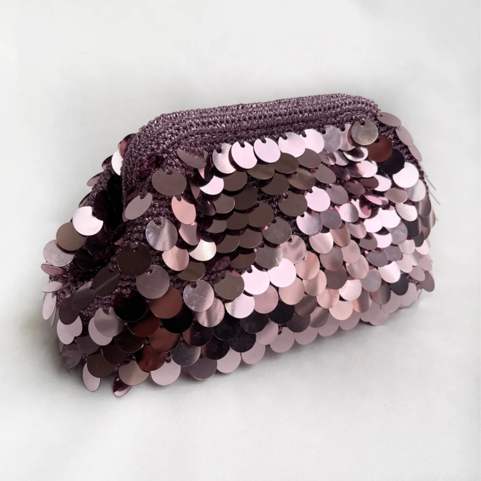 Mana Handknit - Maya Sequin Pouch Bag