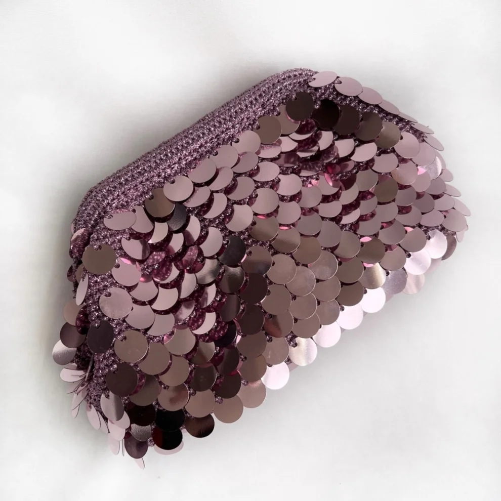 Mana Handknit - Maya Sequin Pouch Bag