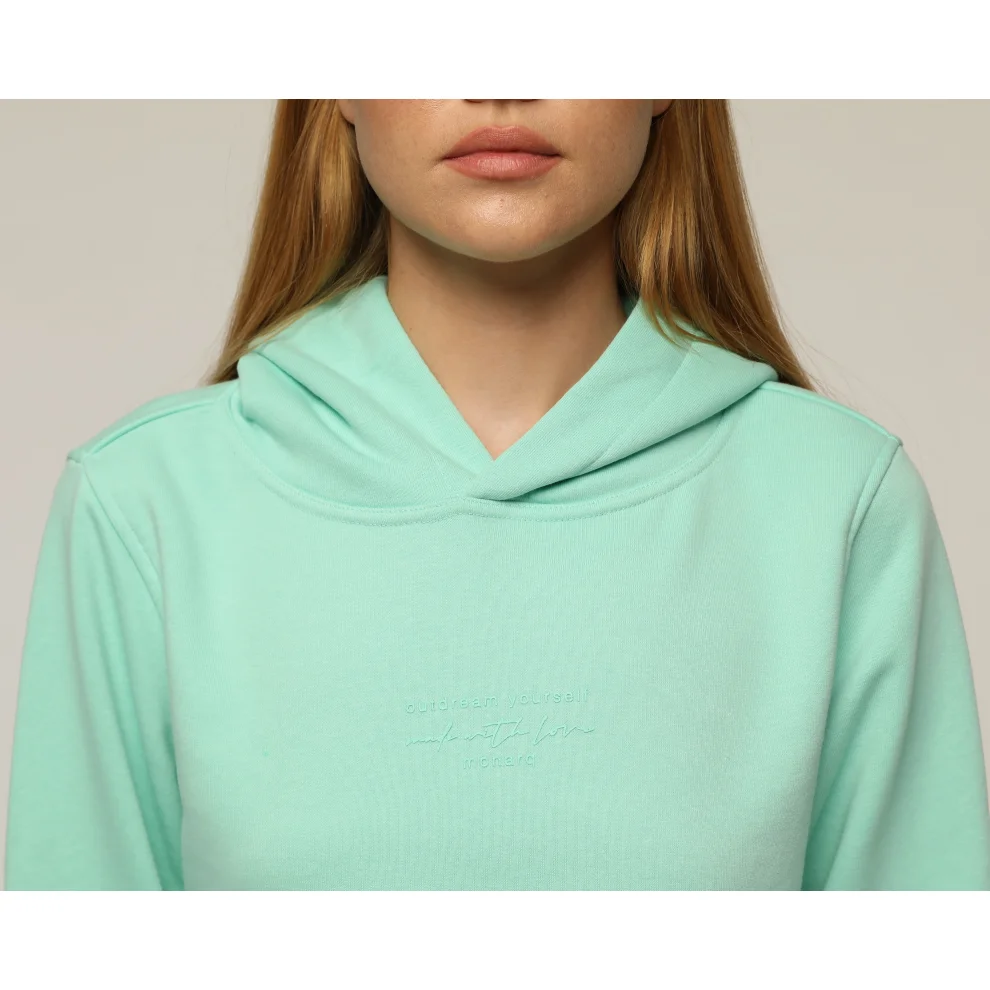 Monarq - Baskılı Crop Top Sweatshirt