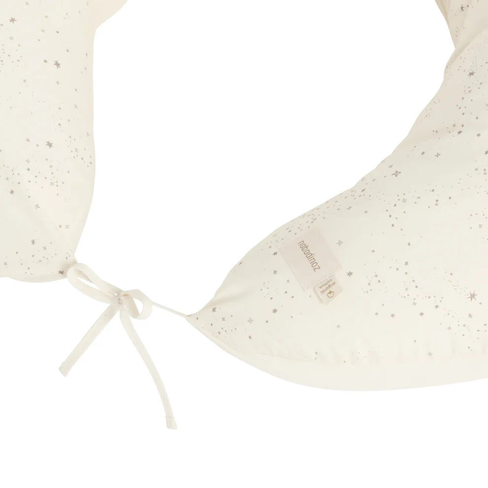 Nobodinoz Luna Baby Breastfeeding Pillow Ecru hipicon