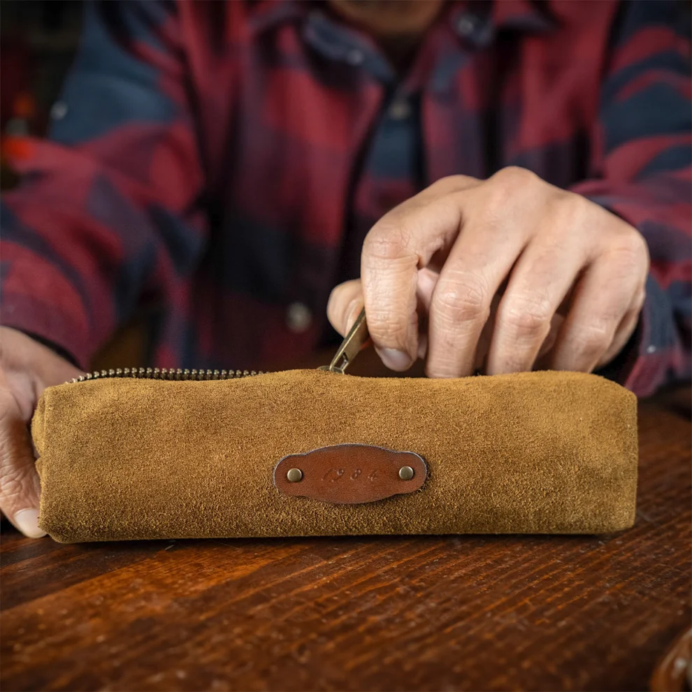 1984 Leather Goods - Suede Holder / Cosmetic Bag
