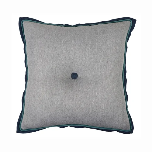 Boom Bastık - Herringbone Patterned Decorative Pillow With Pipe And Buttons