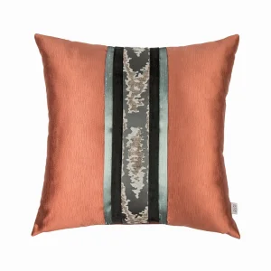 Silk Banded Mint Pillow