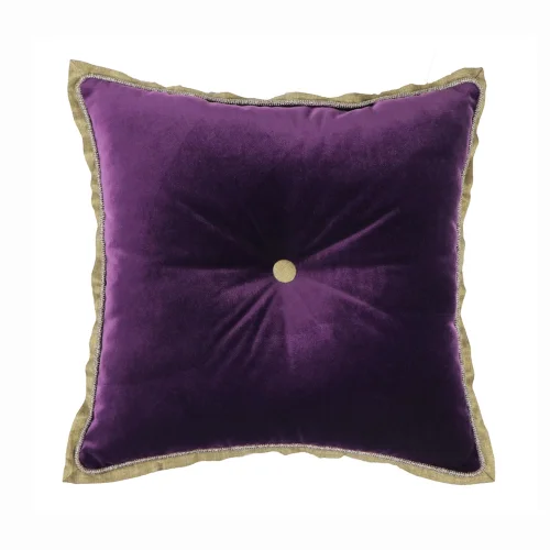 Boom Bastık - Velvet Buttoned Pillow