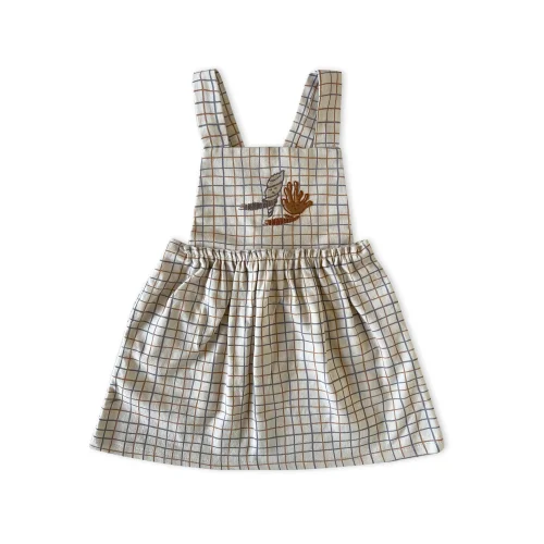 Auntie Me - Organic Wavy Checked Flannel Dress