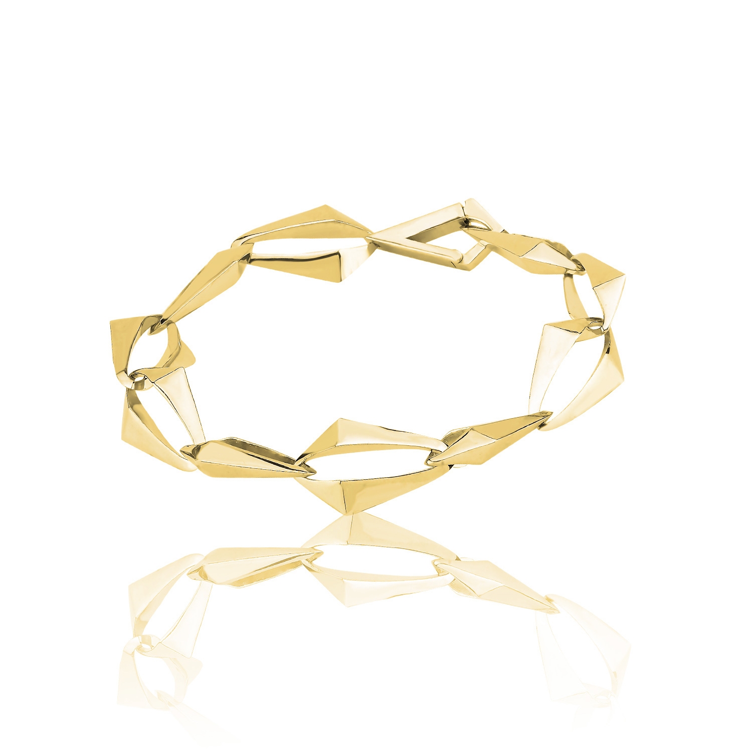 Mishka Jewelry - Splash Gold Vermeil Chain Bracelet With Custom