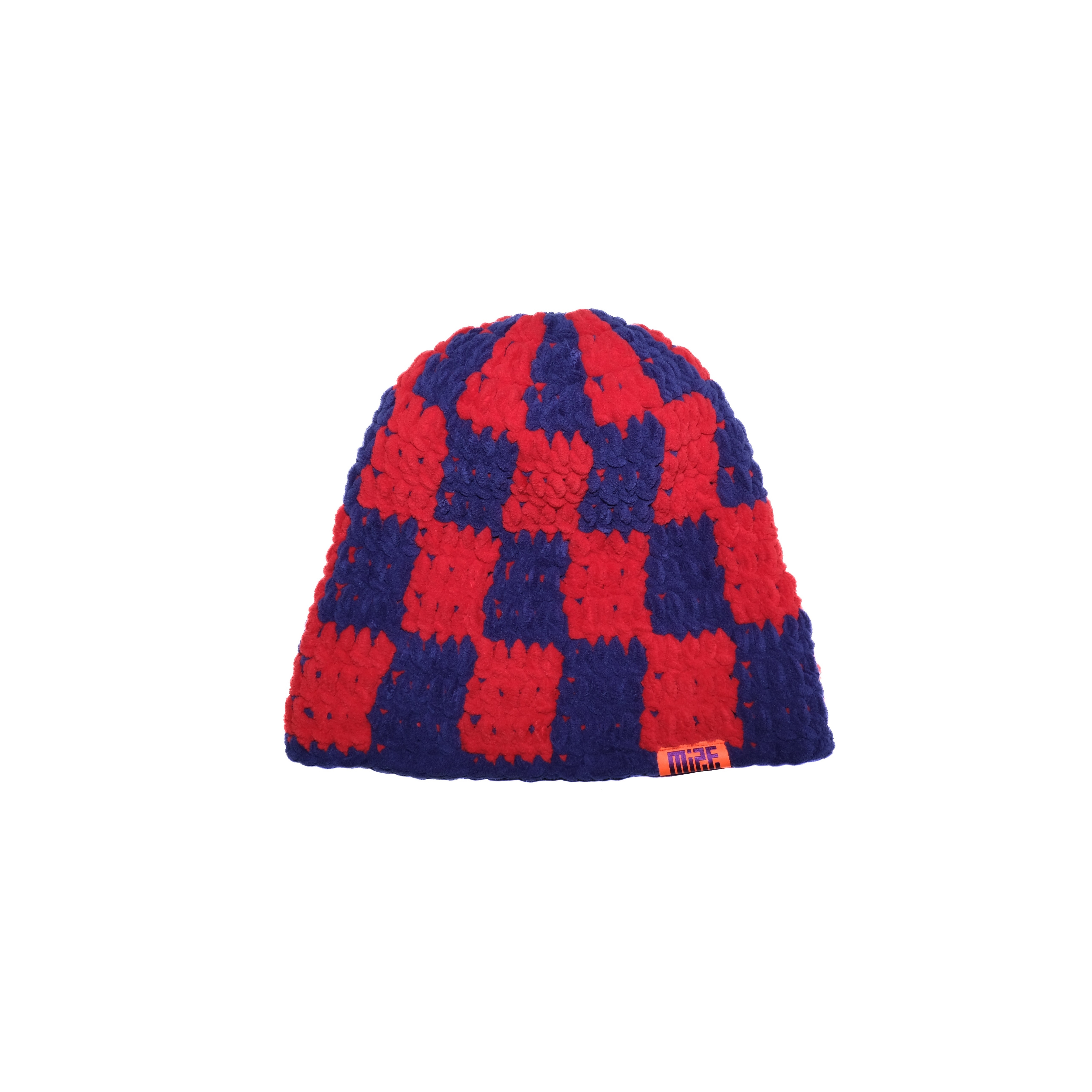 Checkered Velvet Msw Beret