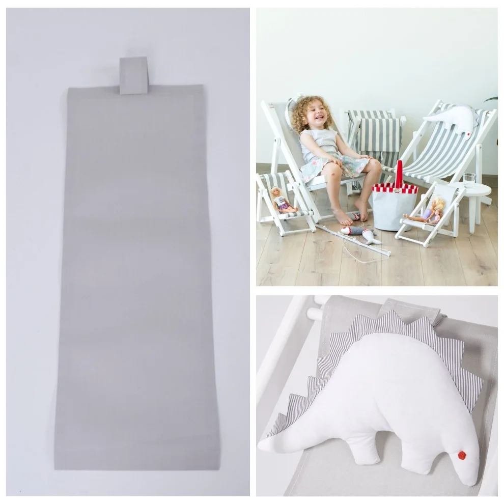 Dino Kids Furniture - Ahşap Eğlenceli Çocuk Koltuğu Dino Uyku Oyun Arkadaşı Yastık Ve Minderli