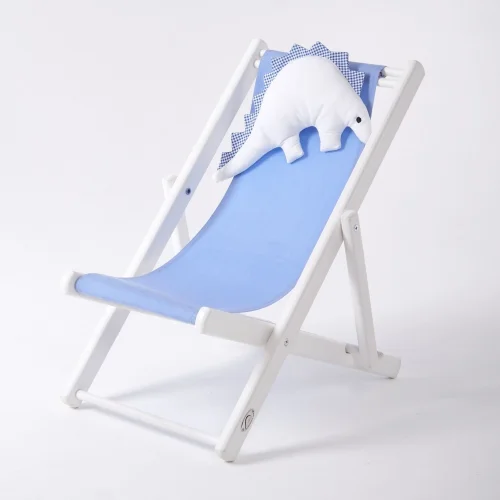 Dino Kids Furniture - Ahşap Eğlenceli Çocuk Koltuğu Dino Uyku Oyun Arkadaşı Yastık Ve Minderli