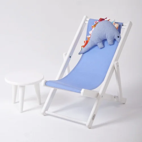 Dino Kids Furniture - Ahşap Eğlenceli Çocuk Koltuğu Dino Uyku Oyun Arkadaşı Yastık Ve Minderli