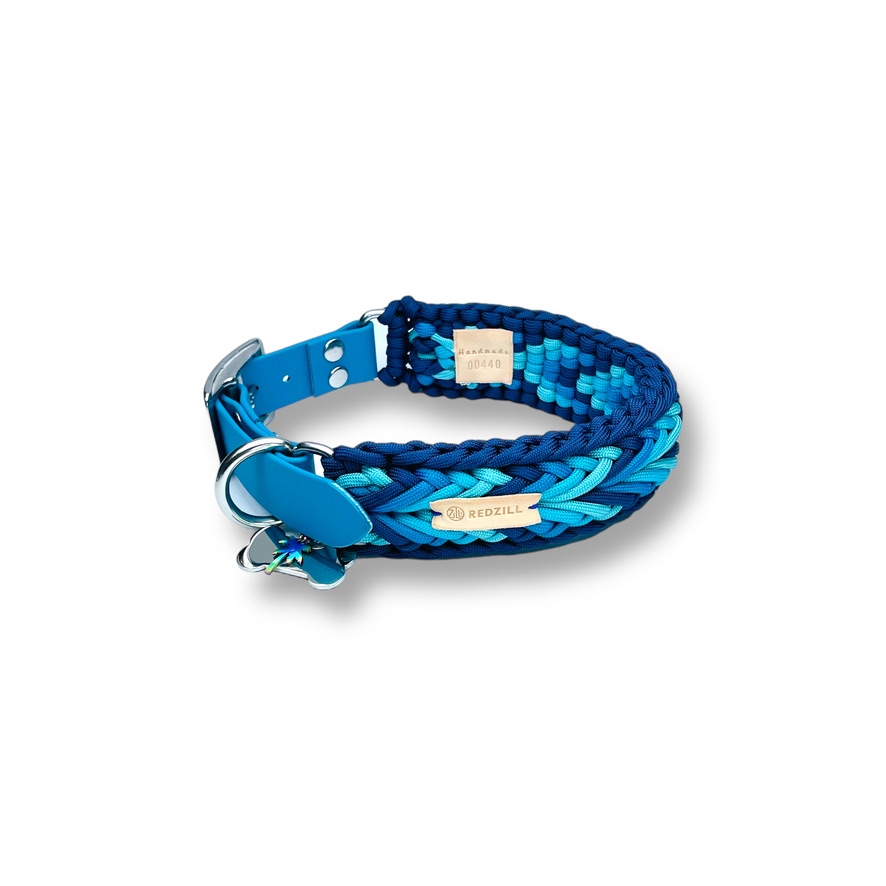 Ocean Wave Paracord Dog Collar