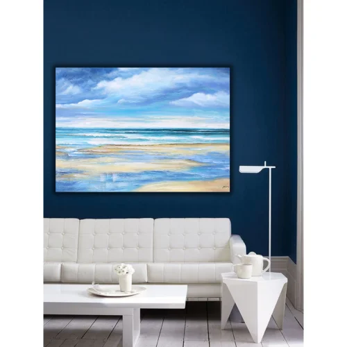 Home in Joy - Handmade Oil Painting 115x80cm Landscape Sea