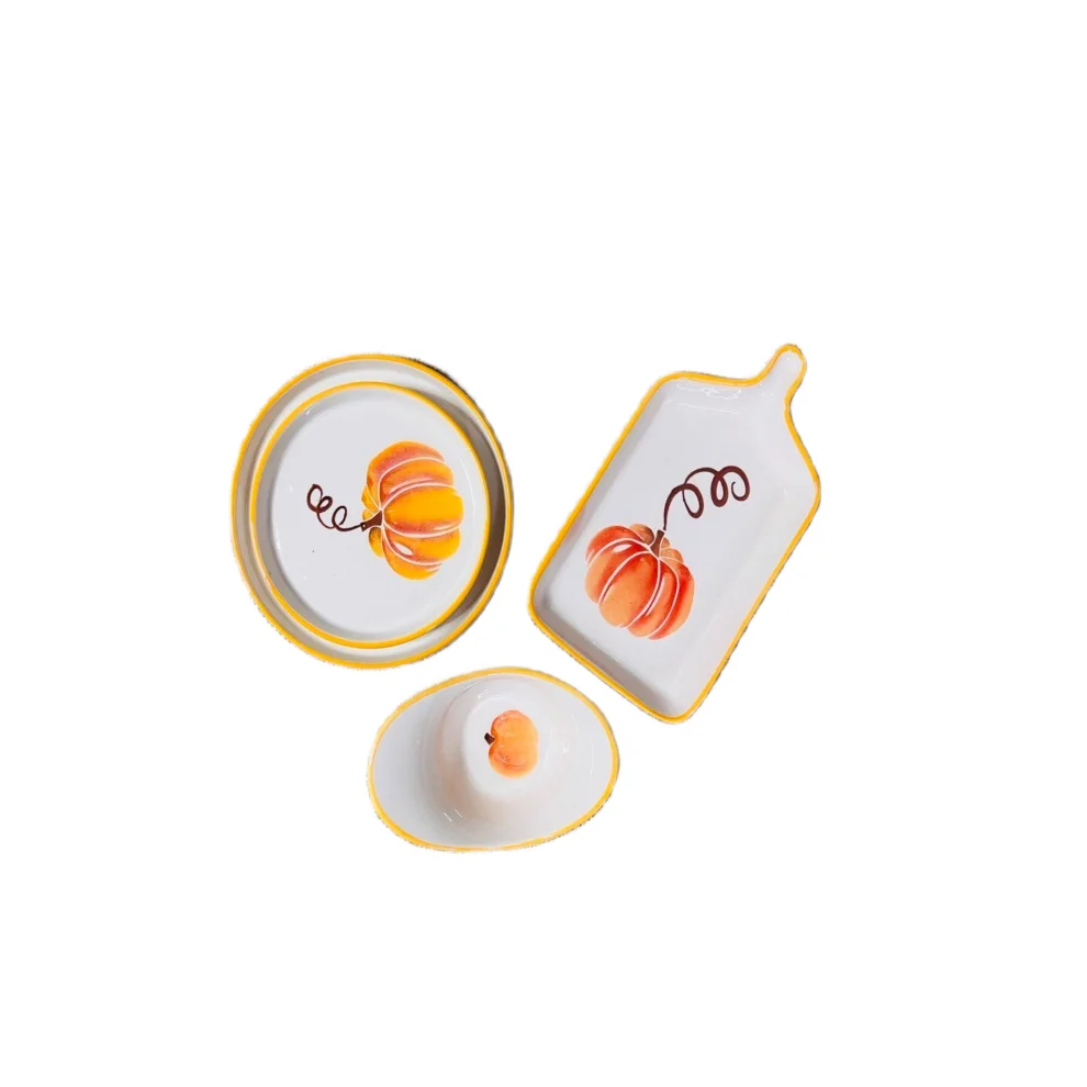 Sevalce Home - Mini Pumpkin Kahvaltı Sunum Seti 4 Parça