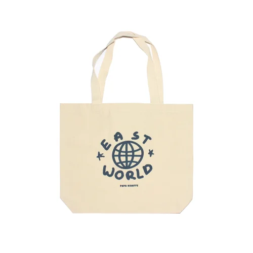 Papa Giraffe - East World Tote Çanta