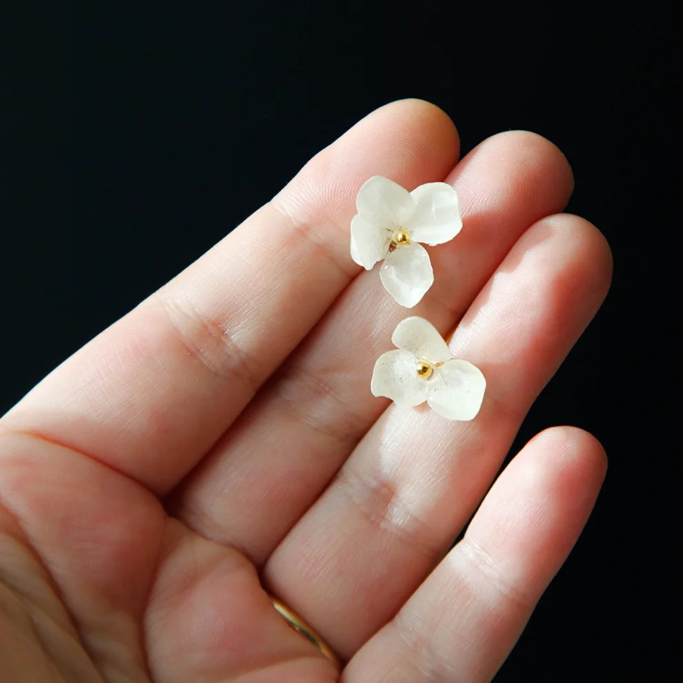 Beincoe - Hydrangea - Hydrangea Earrings