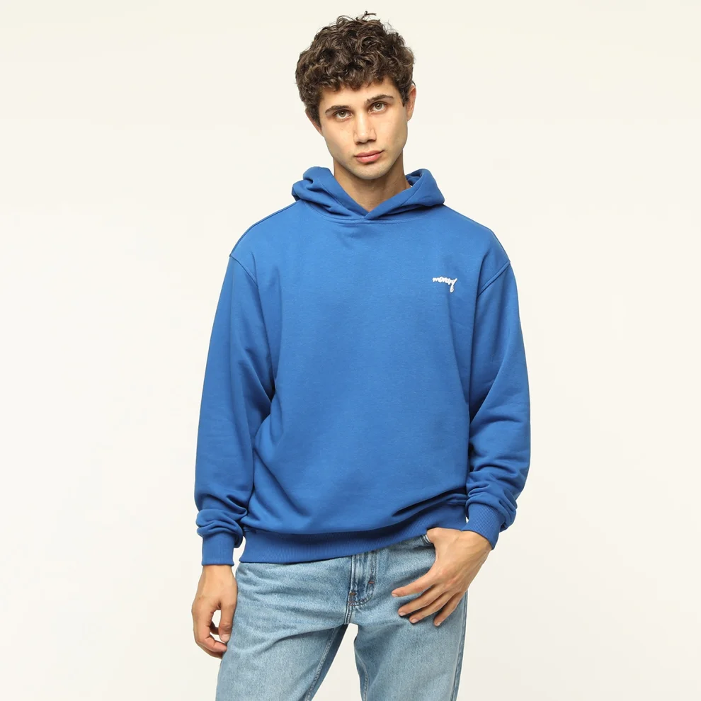 Monarq - Flok Baskılı Kapüşonlu Sweatshirt