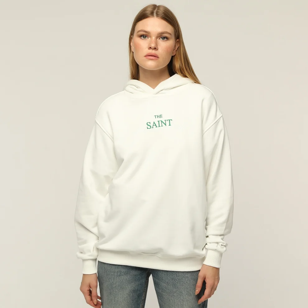 Monarq - Nakışlı Kapüşonlu Kadın Sweatshirt