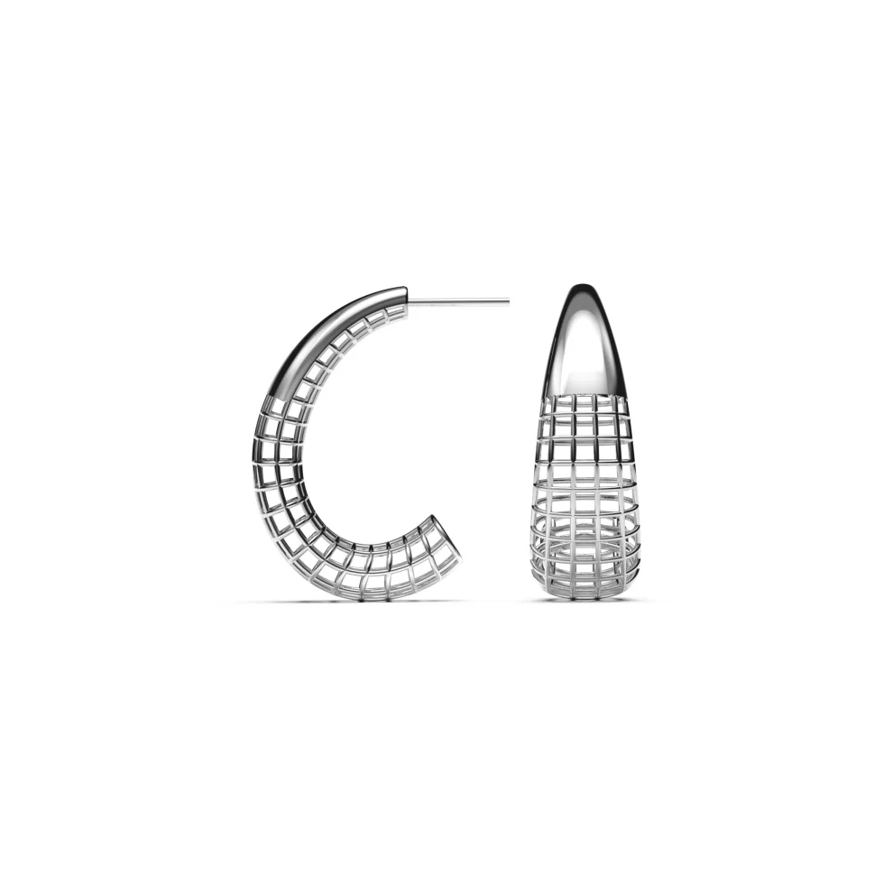 Pacal - Sterling Silver Designer Earrings