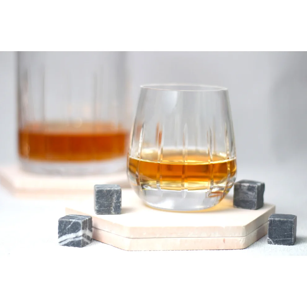 Aurora Glass - 2'li Civi Whiskey Glass