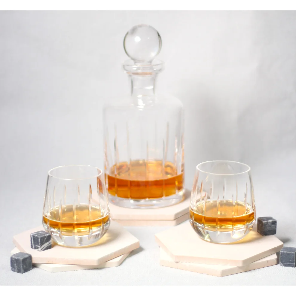 Aurora Glass - 2'li Civi Whiskey Glass