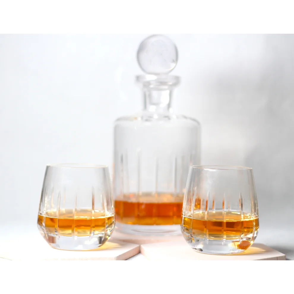 Aurora Glass - 2'li Civi Whiskey Glass