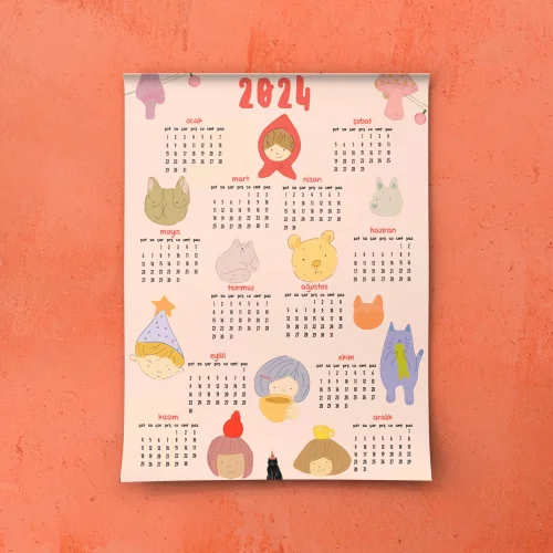 Pilea Artsy - 2024 Kid Calender