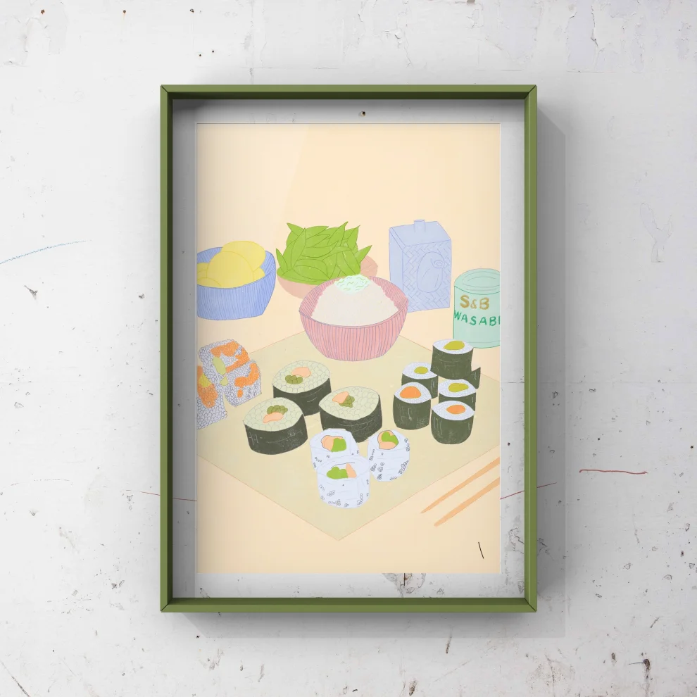 Pilea Artsy - Sushi Time Print