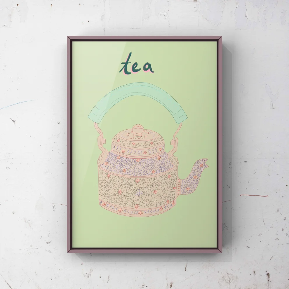 Pilea Artsy - Tea Time Print