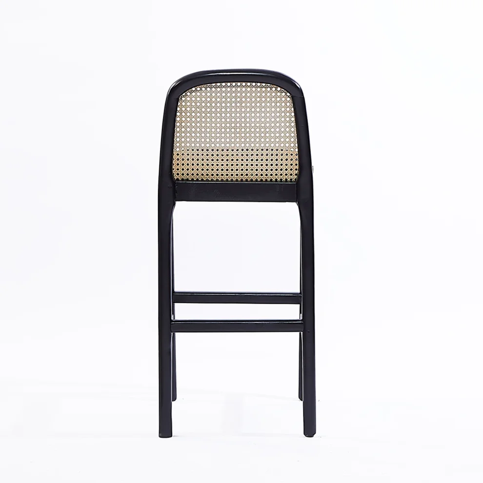 Sohomanje - Natural Wood Rattan Bar Chair