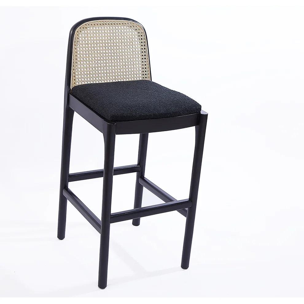 Sohomanje - Natural Wood Rattan Bar Chair