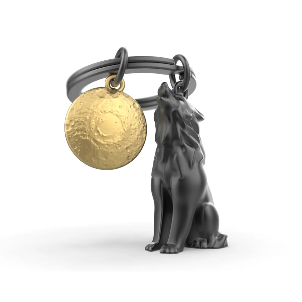 Metalmorphose Wolf Keychain hipicon