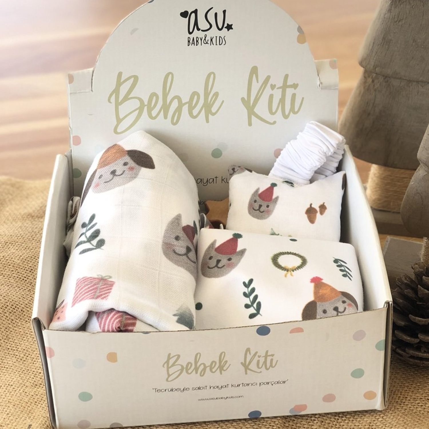 Joyful New Year Organic Cotton Baby Kit Gift Set