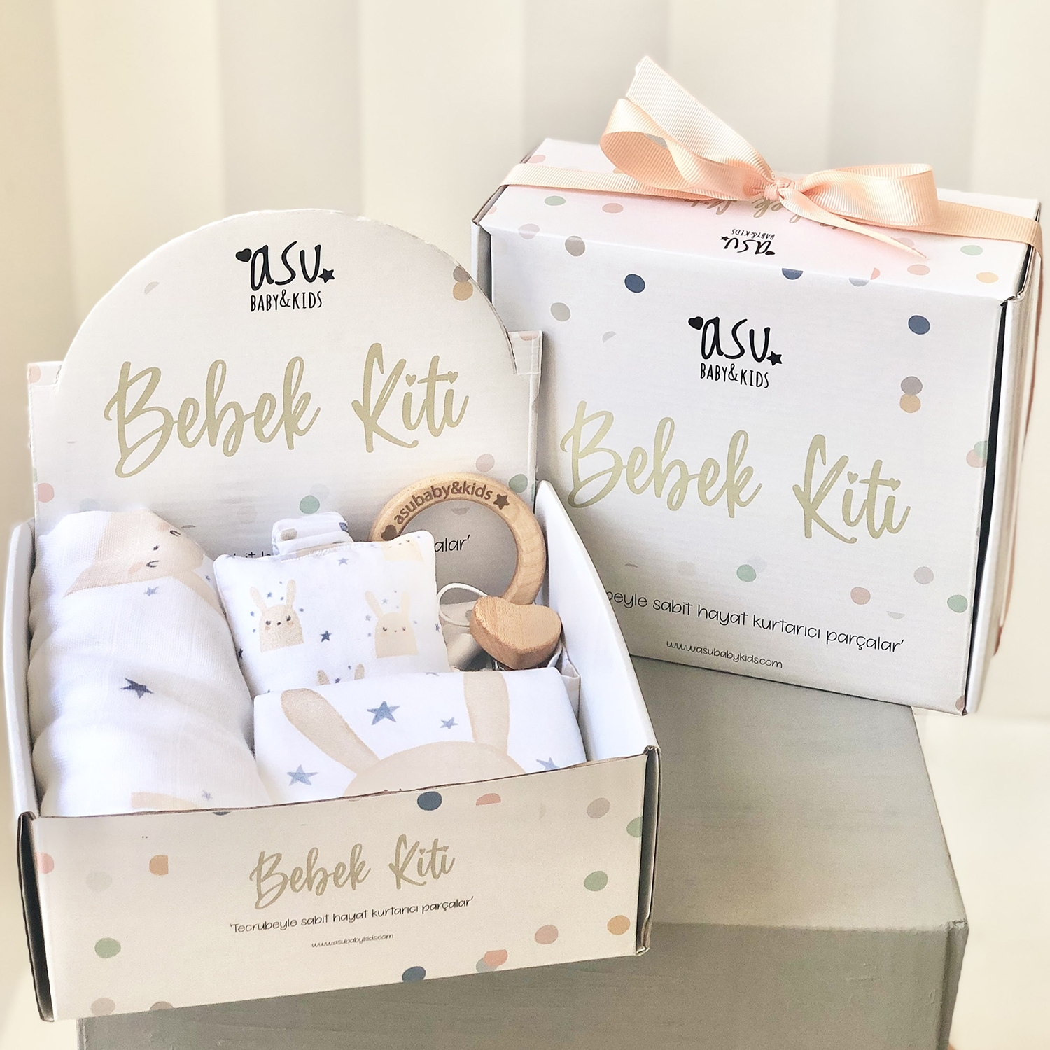 Sleepy Bunny Organic Cotton Baby Kit Gift Set